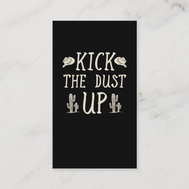Tarjeta De Visita Cowgirl Cowboy Western Country Music Lover (Anverso)