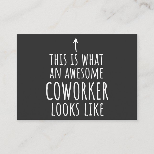 Tarjeta De Visita Coworker Gift, Coworker Mug, Awesome Coworker (Anverso)