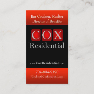 Tarjeta De Visita $cox residencial