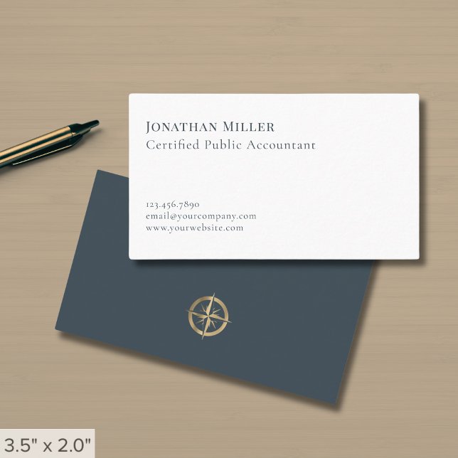 Tarjeta De Visita CPA de contable de lujo simple (Subido por el creador)