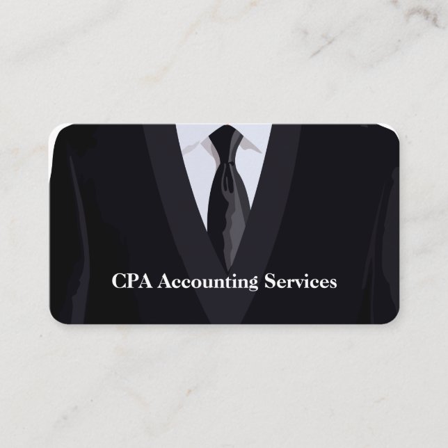 Tarjeta De Visita CPA profesional moderno Acountant (Anverso)