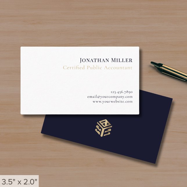 Tarjeta De Visita CPA profesional simple (Subido por el creador)