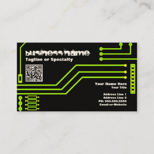 Tarjeta De Visita CPU v.3 con código del qr