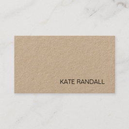 Tarjeta De Visita Crafter Tan Kraft simple