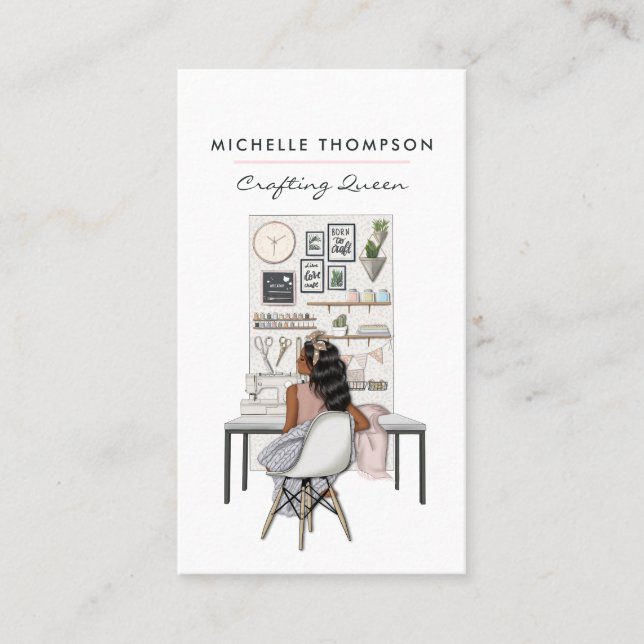 Tarjeta De Visita Crafting Queen Crafter (Anverso)