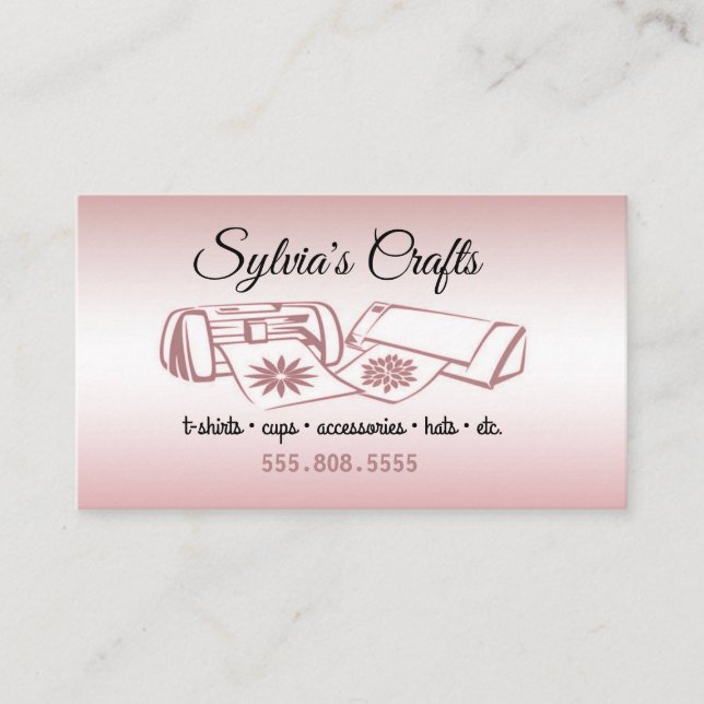 Tarjeta De Visita Crafting Vinyl Business Card (Anverso)