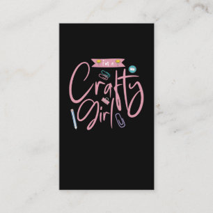 Tarjeta De Visita Crafty Scrapbooking Chica Crafting Love