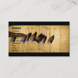 Tarjeta De Visita Crane, Bella Artes japonés Ogata Korin
