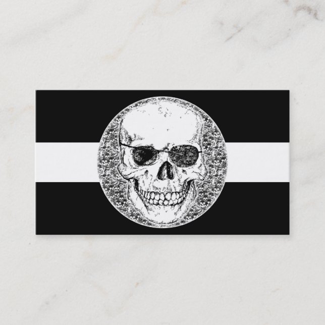 Tarjeta De Visita cráneo del pirata (Anverso)