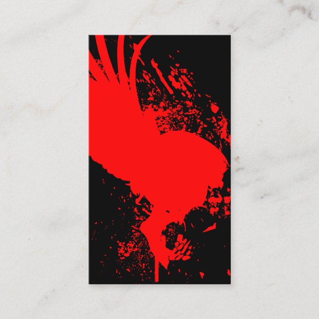 Tarjeta De Visita cráneo volador (Anverso)