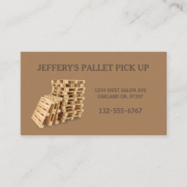 Tarjeta De Visita Crate Brown Professional Wood Pallet