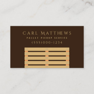 Tarjeta De Visita Crate Profesional De Paleta De Madera