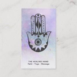 Tarjeta De Visita *~* Cráteres de Moon Hamsa Mano del Yoga Fátima