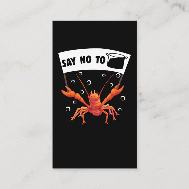 Tarjeta De Visita Crawfish Boil Pun Crayfish Season Lobster (Anverso)