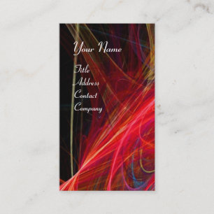 Tarjeta De Visita CRAZA FOTON MONOGRAM gema rojo rosado