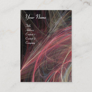 Tarjeta De Visita CRAZY PHOTON vibrante morado blanco negro