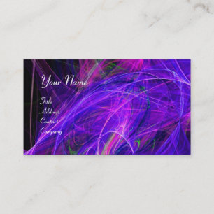 Tarjeta De Visita CRAZY PHOTON vibrante suave azul morado negro
