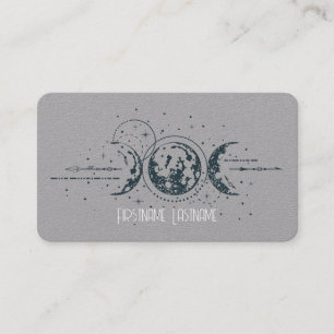 Tarjeta De Visita Crea Tu Propia Diosa de la Luna Triple Celestial