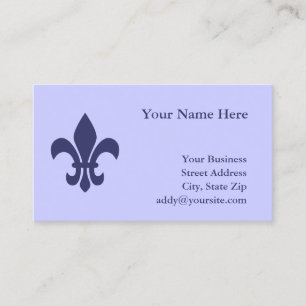 Tarjeta De Visita Crea Tu Propia Fleur de Lis