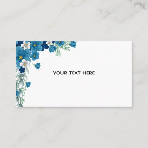 Tarjeta De Visita Crea Tu Propia Floral