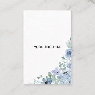 Tarjeta De Visita Crea Tu Propia Floral