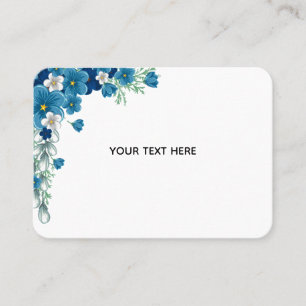 Tarjeta De Visita Crea Tu Propia Floral