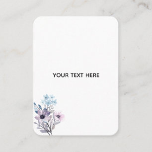 Tarjeta De Visita Crea Tu Propia Floral 