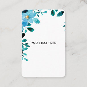 Tarjeta De Visita Crea Tu Propia Floral