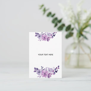 Tarjeta De Visita Crea Tu Propia Floral