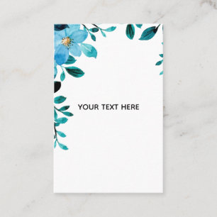 Tarjeta De Visita Crea Tu Propia Floral