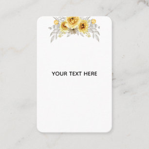 Tarjeta De Visita Crea Tu Propia Floral 