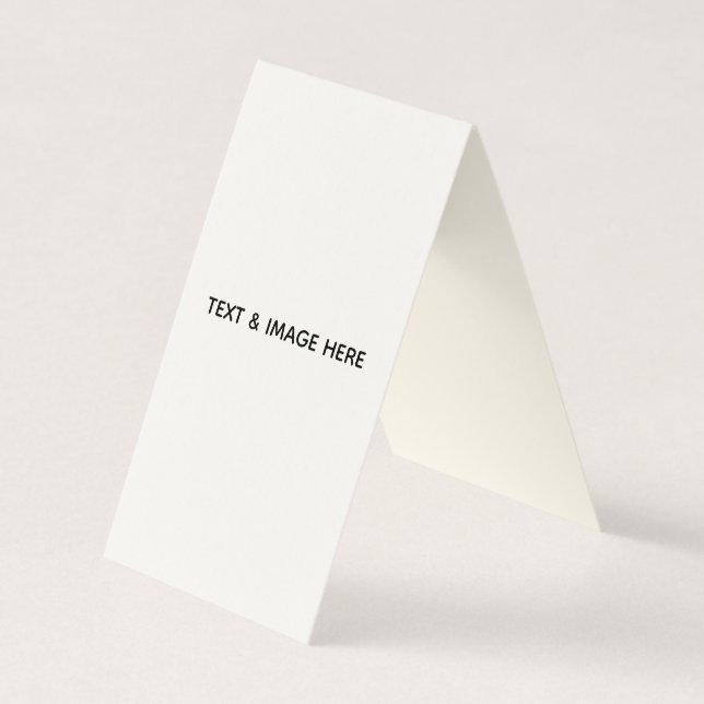 Tarjeta De Visita Crea tu propio blanco (Anverso)