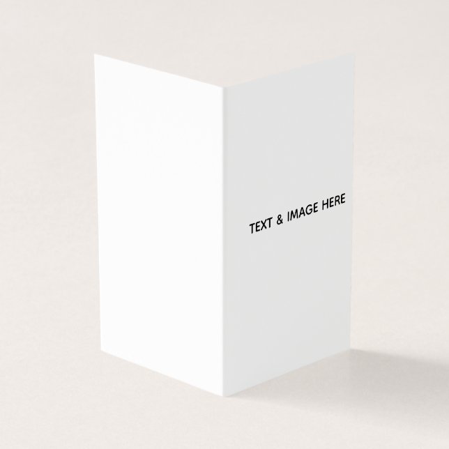 Tarjeta De Visita Crea tu propio blanco (Exterior)