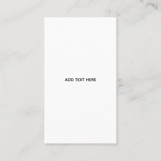 Tarjeta De Visita Crea tu propio blanco  (Anverso)