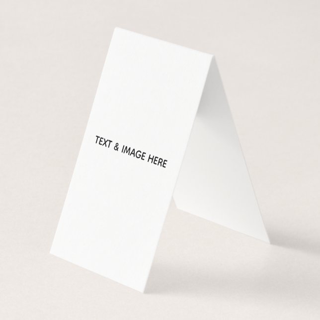 Tarjeta De Visita Crea tu propio blanco (Anverso)