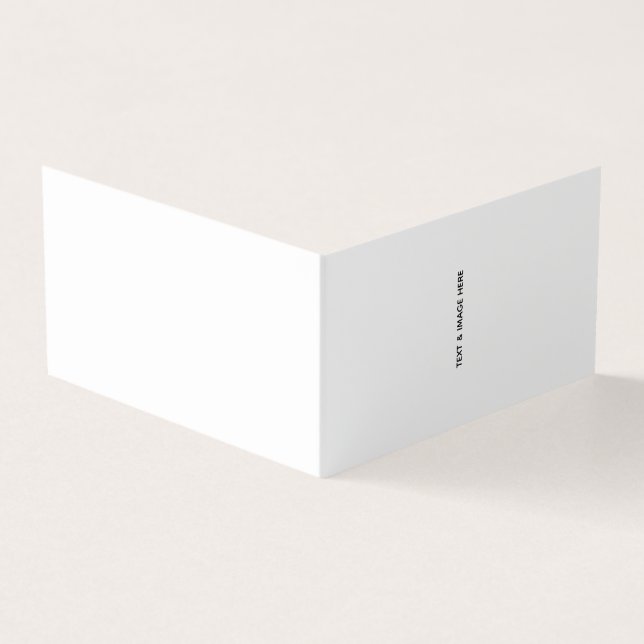 Tarjeta De Visita Crea tu propio blanco (Exterior)