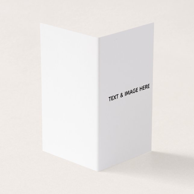 Tarjeta De Visita Crea tu propio blanco (Exterior)