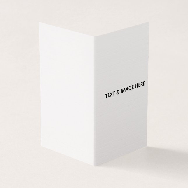 Tarjeta De Visita Crea tu propio blanco (Exterior)