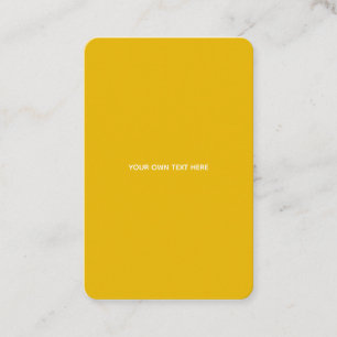 Tarjeta De Visita Crea tu propio diseño amarillo personalizado