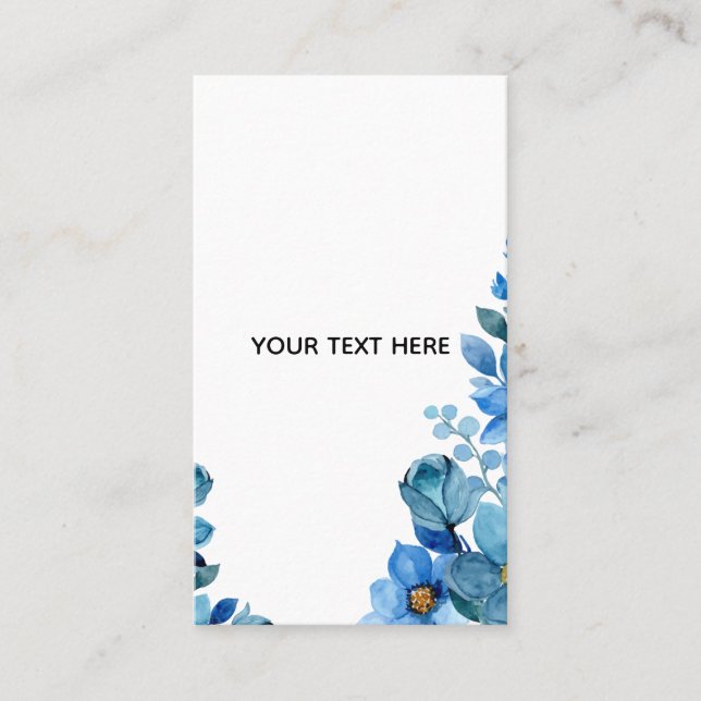 Tarjeta De Visita Crea tu propio diseño botánico (Anverso)