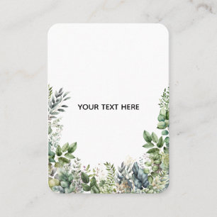 Tarjeta De Visita Crea tu propio diseño botánico