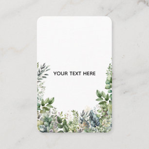 Tarjeta De Visita Crea tu propio diseño botánico