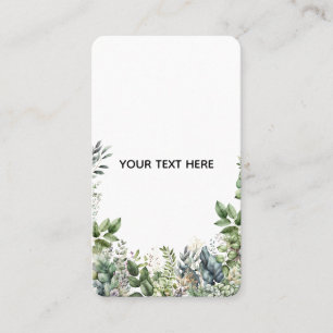 Tarjeta De Visita Crea tu propio diseño botánico