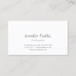 Tarjeta De Visita Crea tu propio diseño elegante moderno simple llan