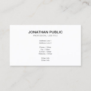 Tarjeta De Visita Crea tu propio diseño elegante y moderno