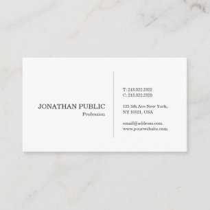 Tarjeta De Visita Crea tu propio diseño moderno estilo sencillo senc