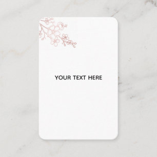 Tarjeta De Visita Crea tu propio elegante blanco