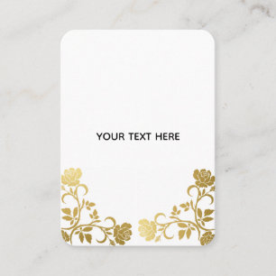 Tarjeta De Visita Crea tu propio elegante dorado