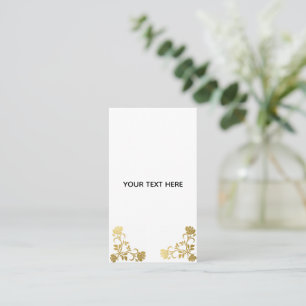 Tarjeta De Visita Crea tu propio elegante dorado