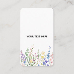 Tarjeta De Visita Crea tu propio floral